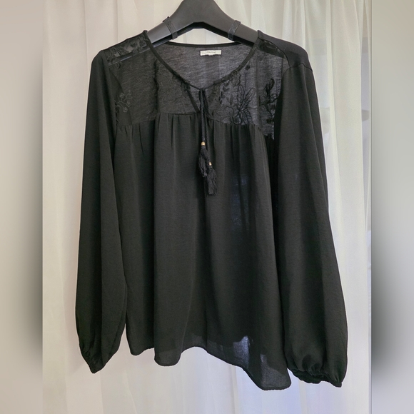 Maurices Tops - Maurices Black Sheer Blouse